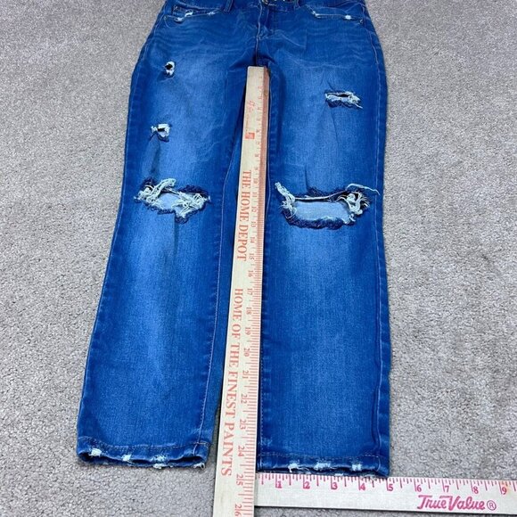 Garage Jeans Women’s Blue Retro High Waist Distressed Pockets Size 9 - Picture 4 of 12
